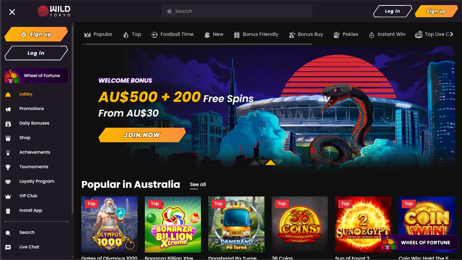 Wild tokyo online casino